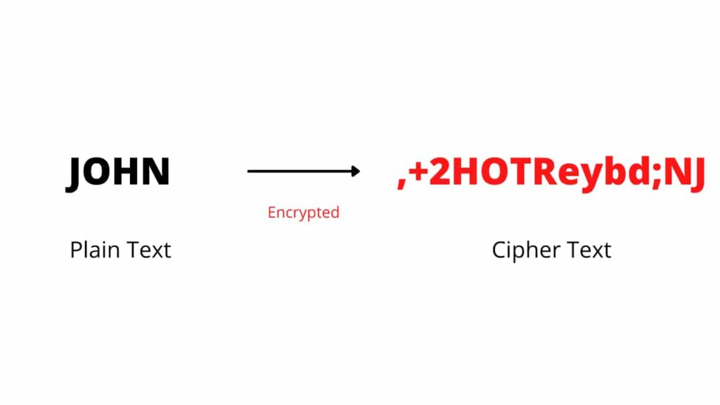 A plain text converted to cipher text and encrypted. Cryptographic keys.