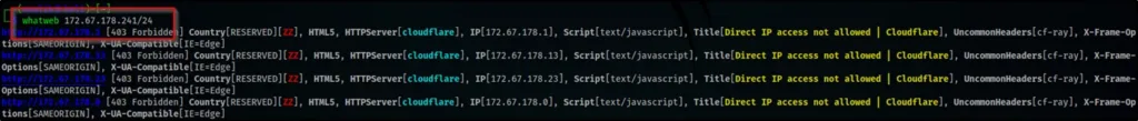 Entering the IP and the subnetmask specifying