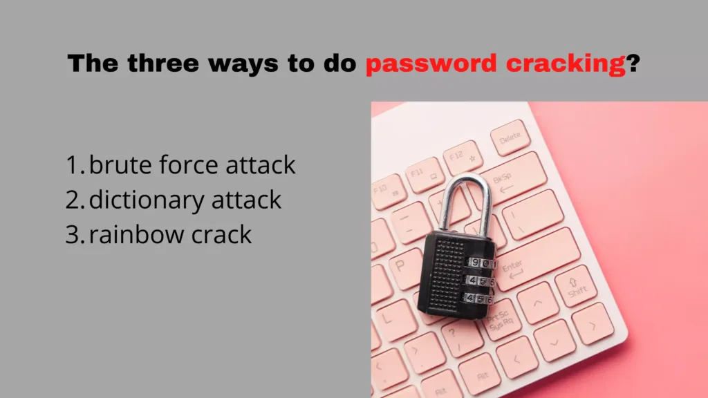 password cracking ways