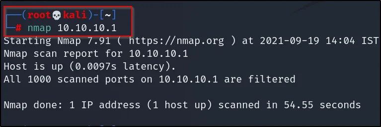 nmap IP scan