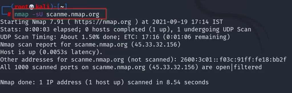 UDP full scan 