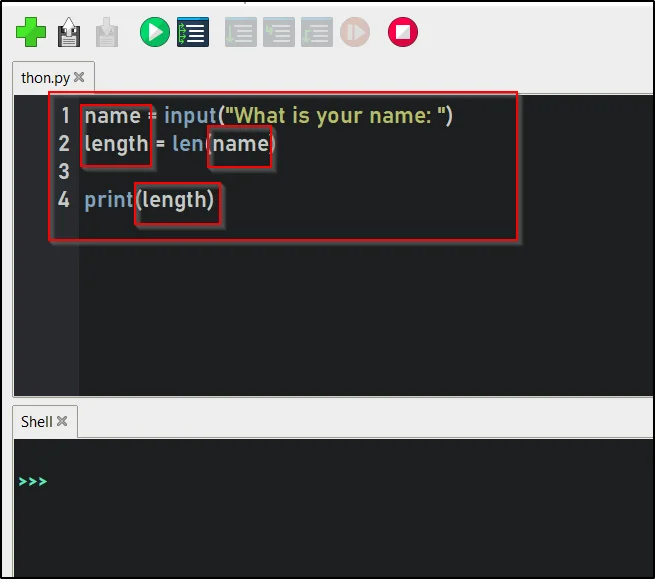 variables in python