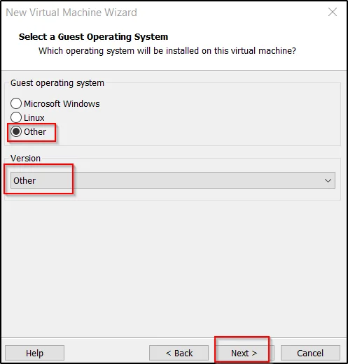 Error while opening the virtual machine