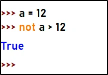 Logical operator in python