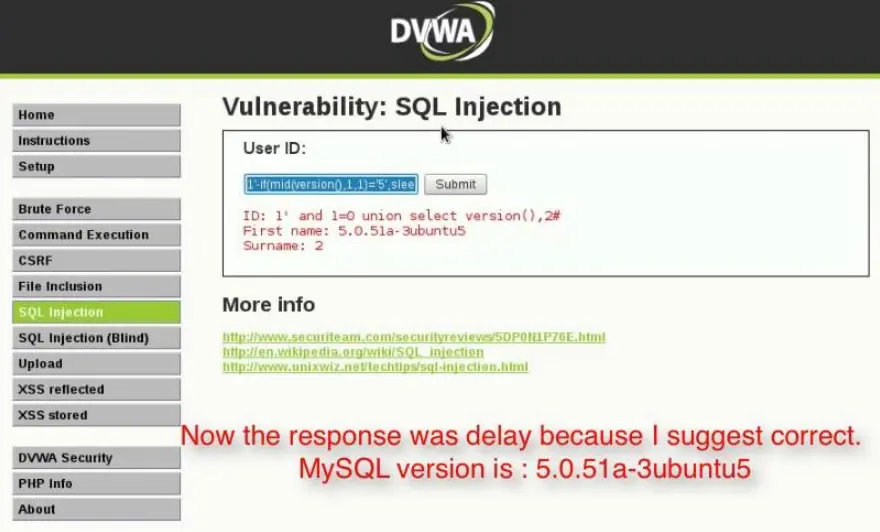 sql injection payload