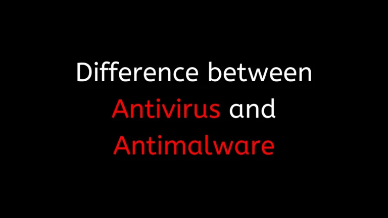 Antivirus vs antimalware