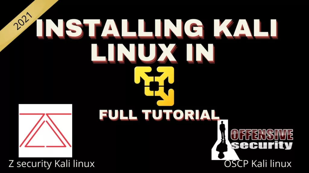 Installing kali linux in vmware