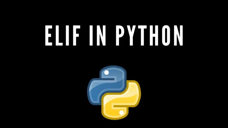 elif in python