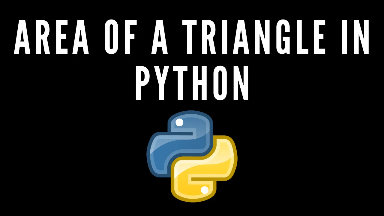 area of triangle in python