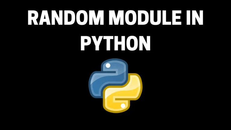 random module in python