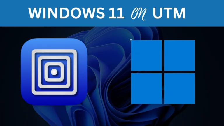 Windows 11 on utm