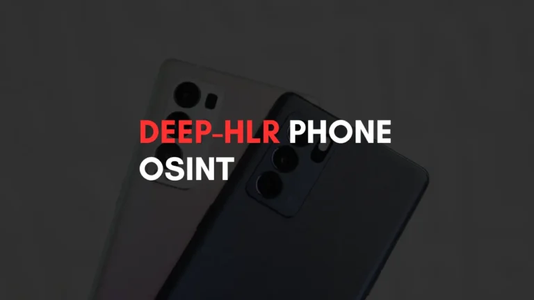 Deep HLR Phone OSINT